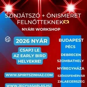 Spirit alkotóműhely nyári színjátszó és önismereti tábor országosan