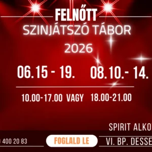 Spirit műhely nyári színjátszó és önismereti tábor Budapesten