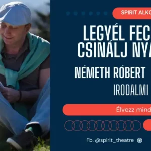 "Legyél fecske, csinálj nyarat!" - Németh Róbert irodalmi estje
