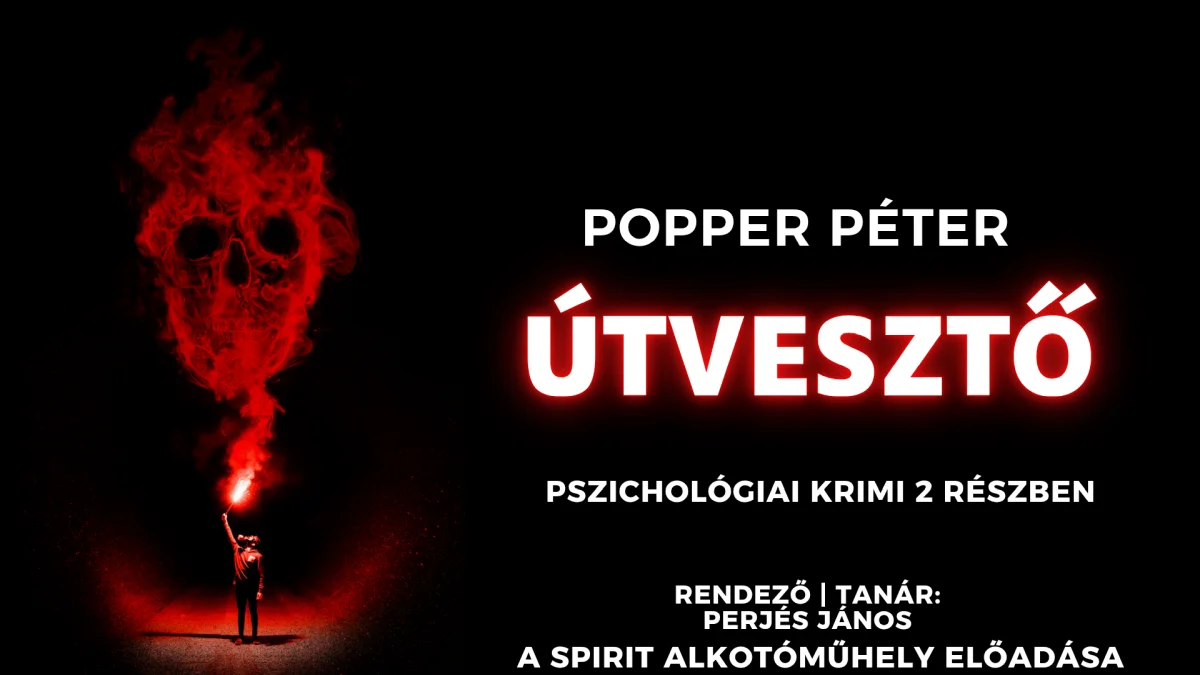 Popper Péter Útvesztő pszichológiai krimi színpadon