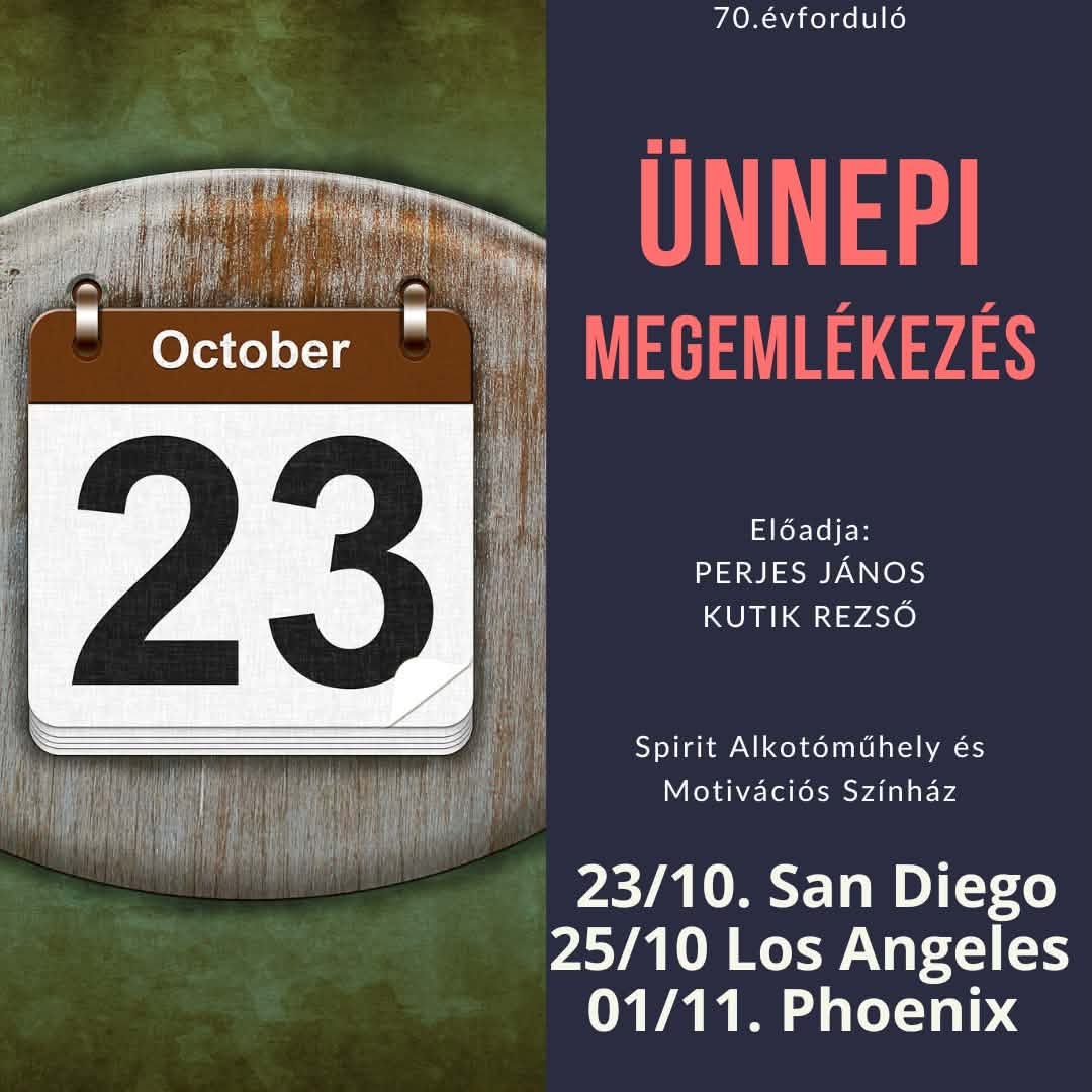 Ünnepi megemlékezés okt.23-a tiszteletére
